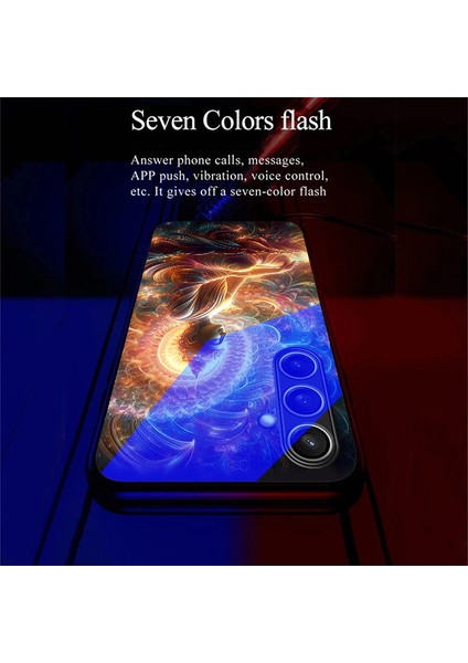 Samsung Galaxy A35 5g Kılıf Için Çağrı Flaş Serisi Desen Baskı Temperli Cam + Tpu Combo Telefon Kılıfı-Renkli Buda (Yurt Dışından) fiyatları