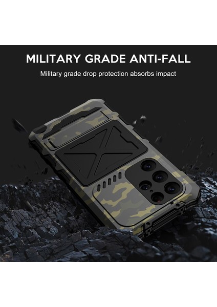 Samsung Galaxy S24 Ultra Kickstand Telefon Kılıfı Için Askeri Sınıf Darbeye Dayanıklı Kapak-Kamuflaj (Yurt Dışından) fiyatları