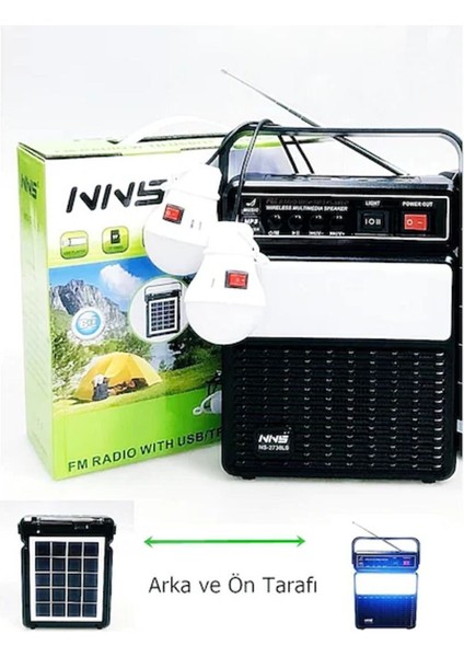 Güneş Enerjili Portatif Fm Am Sw Bluetooth Radyo Bej Renkli, Pratik ve Şık Tasarım