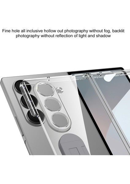 Samsung Galaxy Z Fold6 5g Şeffaf Kılıf Silikon Bileklik Sert Pc Telefon Kapak Ekran Filmi-Mavi Için (Yurt Dışından) fırsatları