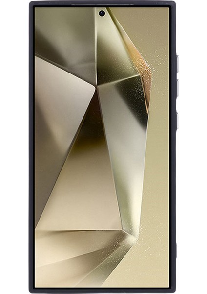 Samsung Galaxy S24 Ultra Kickstand Kılıf Silikon Kapak Büyük Lens Delikli-Siyah (Yurt Dışından) fiyatları