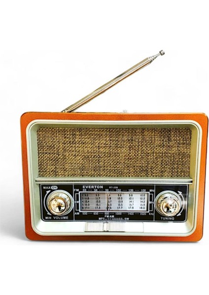 Kahverengi Mini Nostaljik Radyo, Eski Tarz Şıklık ve Sıcak Sesler indirimleri