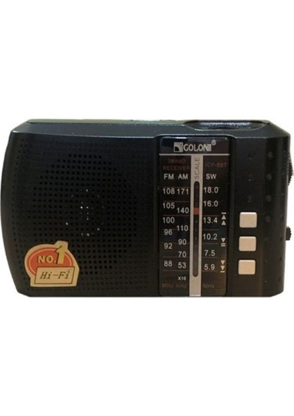 Kırmızı Bluetooth Fm Radyo USB Tf Kartlı Şarjlı Taşınabilir Radyо