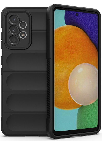 Samsung Galaxy A52 4G/5G/A52S 5g Slip Slip Yumuşak Tpu Telefon Kılıfı Damla Geçirmez Cep Telefonu Koruyucu Kapak Black (Yurt Dışından)