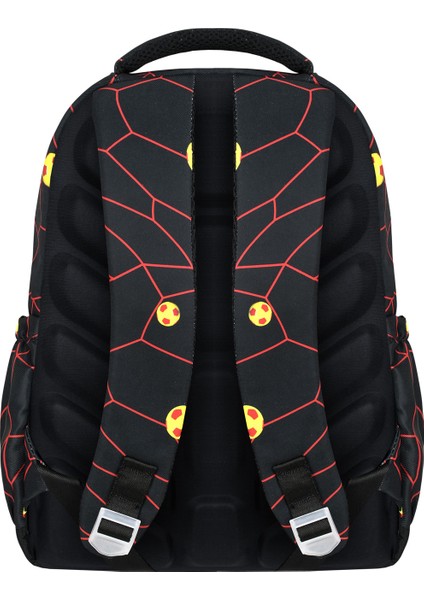 Futbol Topu Desenli Üçlü Erkek Çocuk Ilkokul Okul Çantası Seti (Çanta Termal Beslenme Kalemlik)