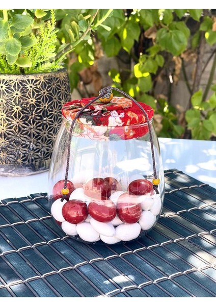 Kahverengi Cam Kavanoz, 600 Ml, Şık ve Dayanıklı Saklama Kabı