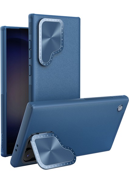 Samsung Galaxy S24 Ultra Için Prop Sürgülü Kamera Kılıfı Düşmeye Lı-Mavi (Yurt Dışından)