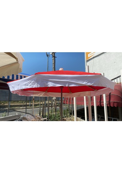 Kırmızı Pazarcı Şemsiyesi (Gölgelik 3mt Çap )