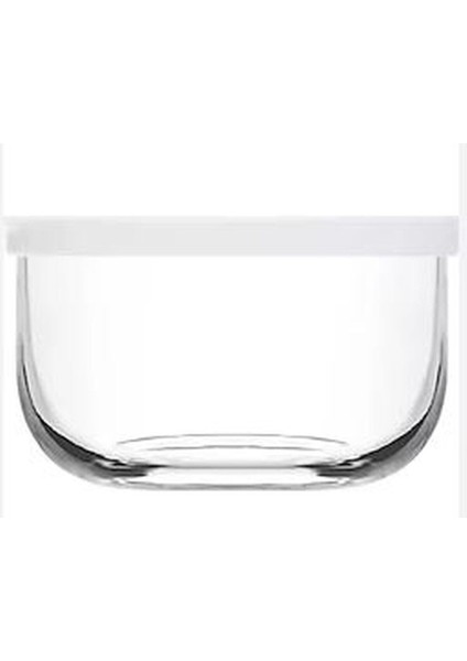 Beyaz Yuvarlak Saklama Kapları, 3'lü Set, 1490 Cc, Dayanıklı ve Şık Tasarım