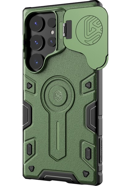 Samsung Galaxy S24 Ultra Kamera Kapağı Pc + Tpu Kapağı Için Armor Prop Kılıfı Magsafe-Green ile Uyumlu (Yurt Dışından) fiyatları