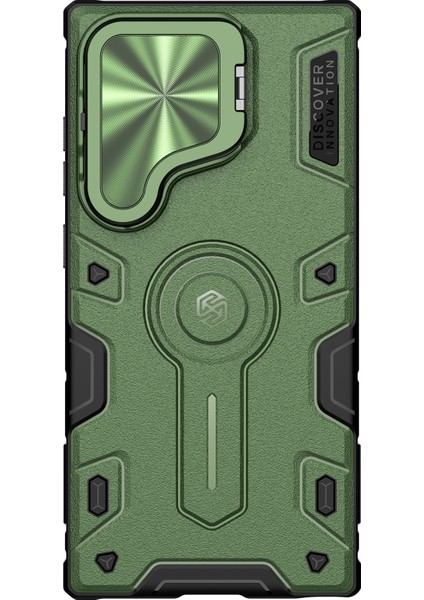 Samsung Galaxy S24 Ultra Kamera Kapağı Pc + Tpu Kapağı Için Armor Prop Kılıfı Magsafe-Green ile Uyumlu (Yurt Dışından) modelleri