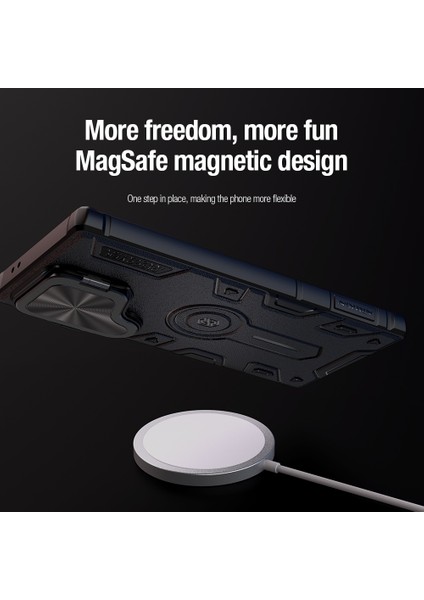 Samsung Galaxy S24 Ultra Kamera Kapağı Pc + Tpu Kapağı Için Armor Prop Kılıfı Magsafe-Green ile Uyumlu (Yurt Dışından) fırsatları