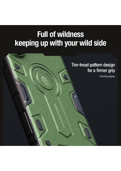 Samsung Galaxy S24 Ultra Kamera Kapağı Pc + Tpu Kapağı Için Armor Prop Kılıfı Magsafe-Green ile Uyumlu (Yurt Dışından) indirimleri