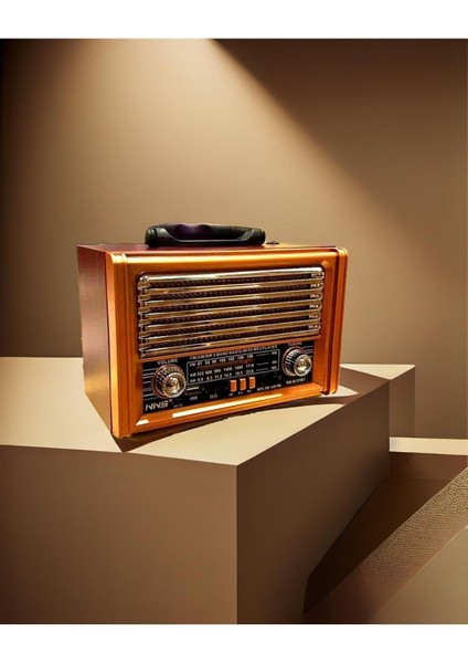 Ahşap Görünümlü Radyo, Bluetooth, Usb, Aux, Fm Özellikli, Nostaljik Tasarım fiyatları
