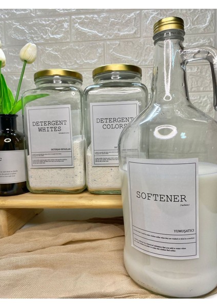 3'lü Saklama Kabı Seti Beyazlar/renkli/yumuşatıcı Şişesi, Gold Kapakli, Metalik Tasarım fiyatları