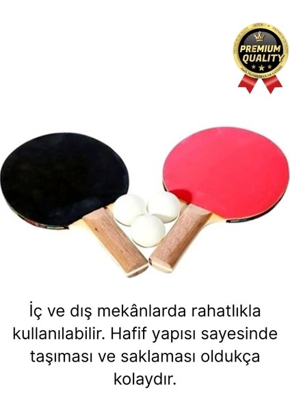 Özel Seri Yüksek Kaliteli Eğlence Oyun Renkli 2 Adet Raket 3 Pinpon Topu Masa Tenisi Raket Seti fiyatları