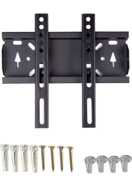 Beyaz Duvar Askı Aparatı, 19-32 Inç Televizyonlar Için Uyumlu ve Güçlü Tutuş Sağlar