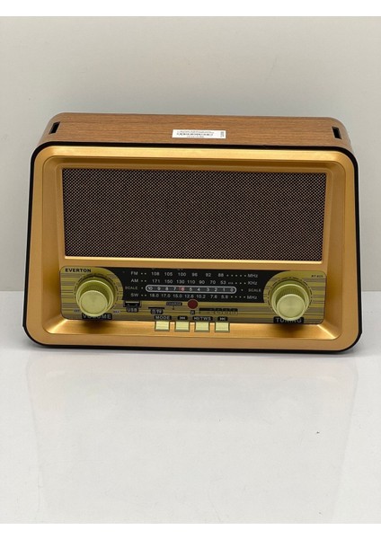 Kahverengi Taşınabilir Radyo, Yüksek Ses Kalitesi, Pratik ve Şık Tasarım