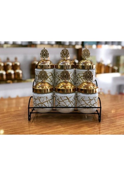 7 Parça Şık Baharat Takımı, Güzel ve Kullanışlı Baharat Kutusu Seti