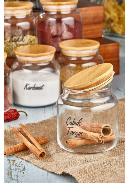 12'li 500 ml Kapaklı Cam Kavanoz Seti, Etiketli Saklama ve Baharatlık Kapsamı fiyatları