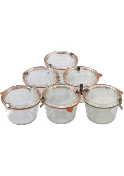 6'lı 370 ml Çok Renkli Cam Saklama Kavanoz Seti fırsatları