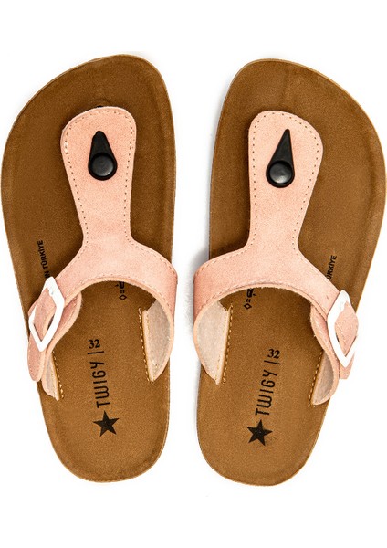 Aris Çocuk Parmak Arası Terlik Pudra 30/35 modelleri