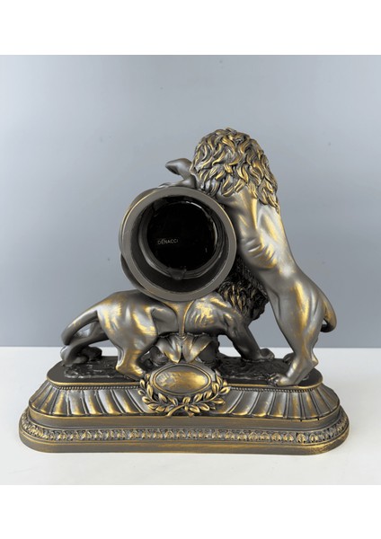 Aslan Figürlü Dekoratif Saat 26 x 28 cm modelleri