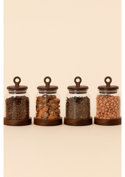 4’lü Cam Kavanoz Seti, Vakumlu Akasya Kapaklı, Saklama ve Şeffaflık Keyfi fiyatları