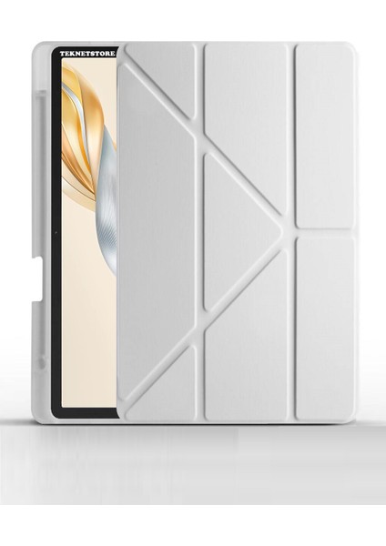 Honor Pad X9A 11.5 Inç 2025 Tablet Uyumlu Kılıf Katlanır Kalemlikli Standlı Uyku Modlu Akıllı Kapak