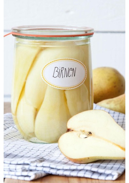 Çok Renkli 1062 ml Lale Cam Kavanoz Seti (4 Adet) modelleri