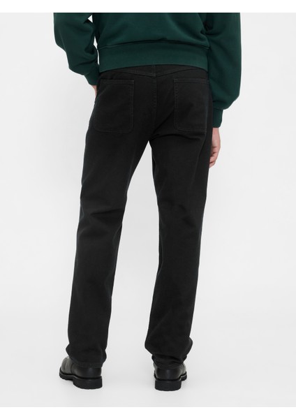 Erkek Siyah Rahat Utility Kaki Pantolon fırsatları