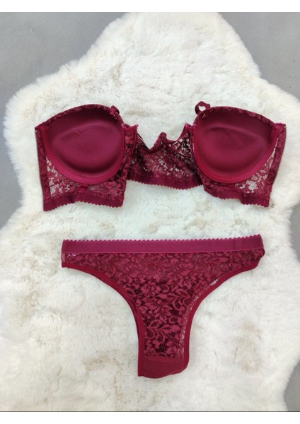 Ekonomik Önden Açılan Fermuarlı Dantel Detaylı Soft Dolgulu Sütyen - Iç Çamaşır Takımı fiyatları
