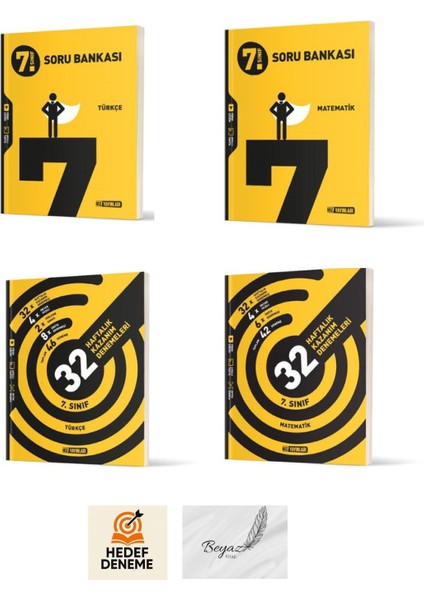 Hız 7.sınıf Türkçe Matematik Soru Bankası 32 Haftalık Türkçe Matematik Denemeleri Hedef Deneme