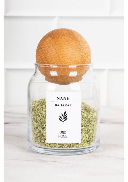 10'lu Ahşap Kapaklı Döner Standlı Cam Baharatlık Seti 300 ml indirimleri