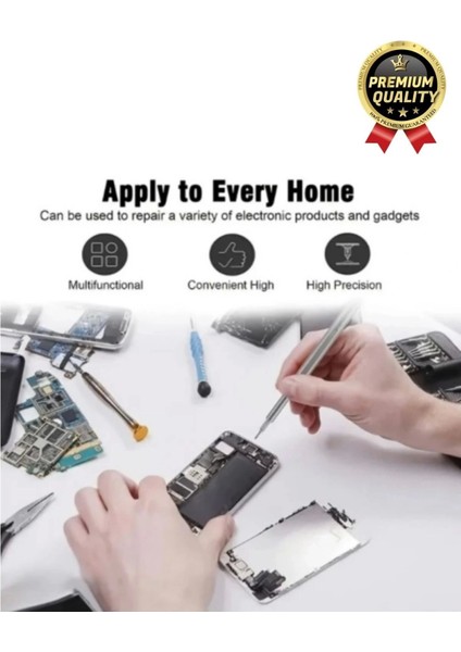 Premium Seri Kaliteli Kutulu Ergonomik Saatçi Bilgisayar Hassas Taşınabilir 25 Parça Tornavida Seti indirimleri