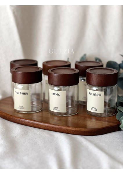 6’lı 200 ml Cam Baharatlık Seti, 16 Etiketli, Kullanışlı ve Şık Tasarım fiyatları