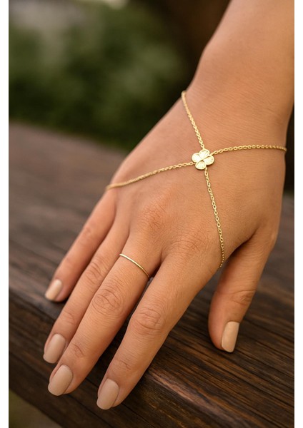 “altın Kaplama Yonca Detaylı Zincir Şahmeran Bileklik” indirimleri