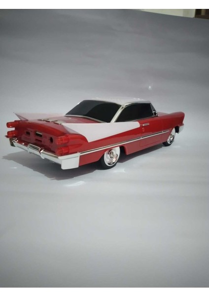 Kırmızı Nostaljik Araba Temalı Radyo, Şık ve Retro Tasarım ile Keyifli Dinleme fiyatları