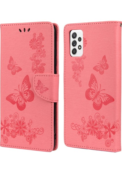 Samsung Galaxy A33 5g Kelebek Çiçeği Için Stand Cüzdan Pembe (Yurt Dışından) fiyatları