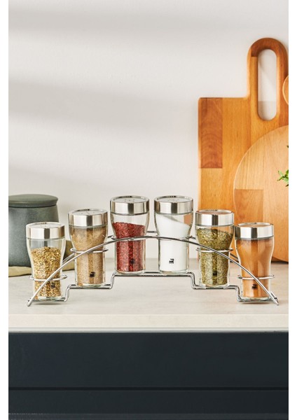 7 Parça Baharat Takımı, Şık ve Kullanışlı Mutfak Aksesuarı