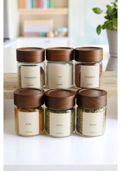 12'li Cam Baharatlık Takımı, 16 Etiket Hediyeli, 240ML, Şık ve Kullanışlı Set fiyatları