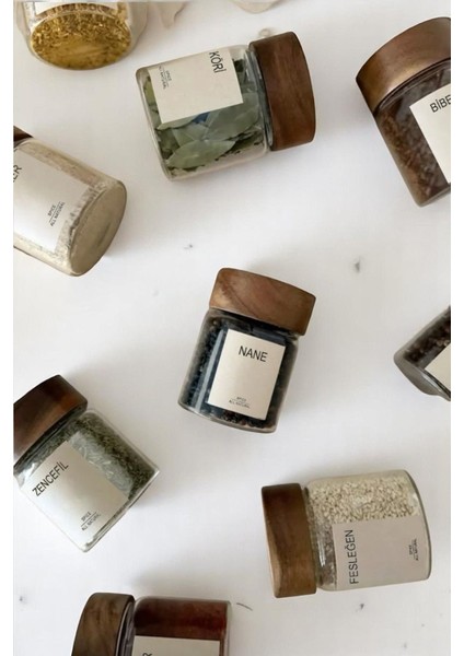 12'li Cam Baharatlık Takımı, 16 Etiket Hediyeli, 240ML, Şık ve Kullanışlı Set fırsatları