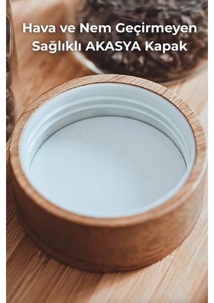 12'li Cam Baharatlık Takımı, 16 Etiket Hediyeli, 240ML, Şık ve Kullanışlı Set