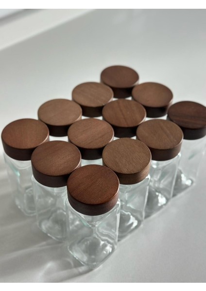 12'li Ahşap Kapaklı Baharat Seti, Doğal ve Şık Tasarım ile Mutfağınıza Güzellik Katar modelleri