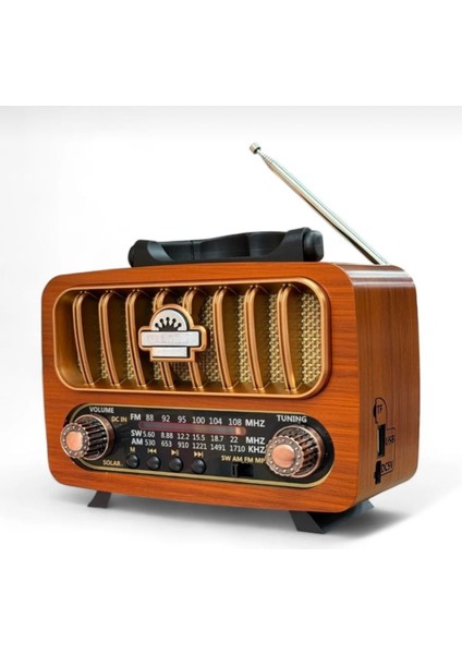 Kahverengi, Şık, Yüksek Sesli, Nostaljik Ayaklı, Kaliteli ve Eskitme Tasarım Radyo modelleri