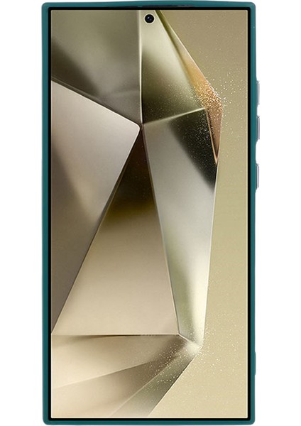 Samsung Galaxy S24 Ultra Kickstand Kılıf Silikon Kapak Büyük Lens Delikli-Ordu Yeşili (Yurt Dışından) fiyatları