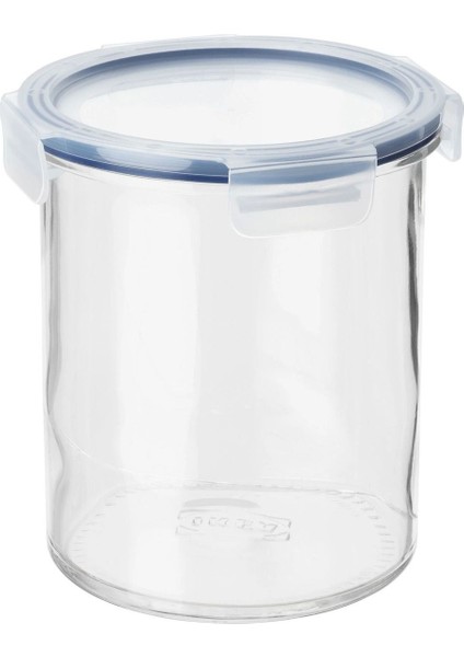 Turuncu Cam Saklama Kabı, Kapaklı, Vakumlu, 1,7 Lt, 17X14 cm