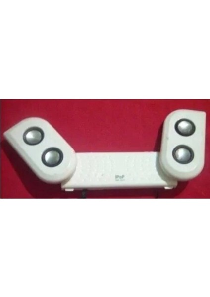 4 Hoparlörlü Portatif Ses Sistemi, Beyaz, Yüksek Kalite, Taşınabilir ve Kullanışlı