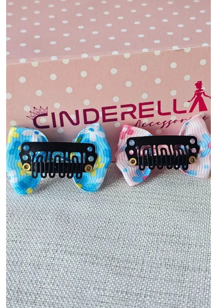 4'lü Çiçekli Fiyonk Saçsız Kız Bebek Tokası 4cm - Kurdeleli Az Saçlı Yenidoğan Saç Toka Seti Klipsi indirimleri