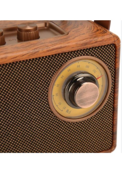 Retro ve Modern Radyo, Usb, Bluetooth ve Fm Fonksiyonlarıyla Kahverengi fiyatları